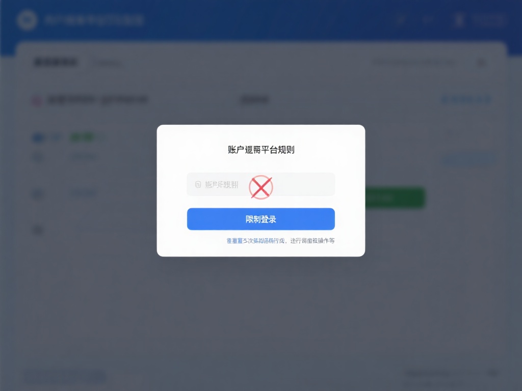 账户被封禁
如果用户违反平台规则，账户可能会被限